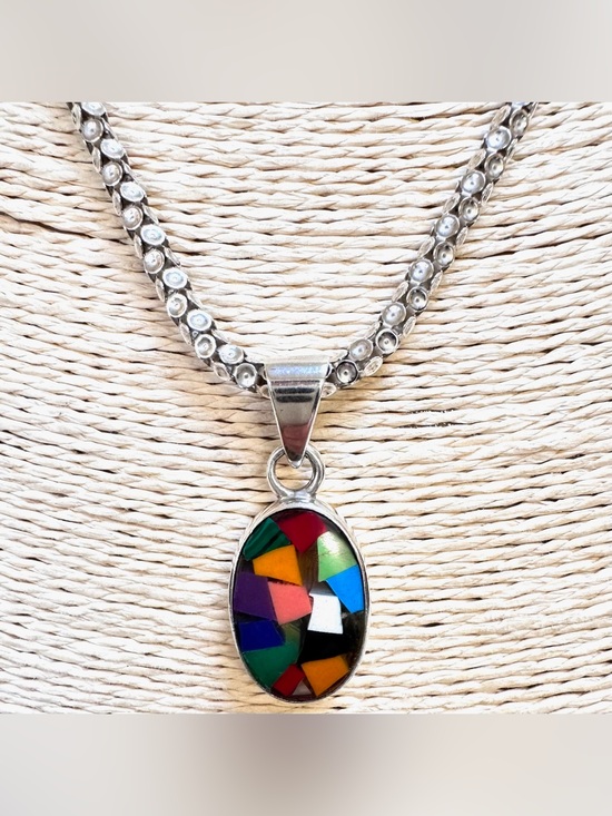 Silpada Jewelry - SILPADA Pendant ONLY Mosaic Sterling Silver S0741 RARE 2003-2004